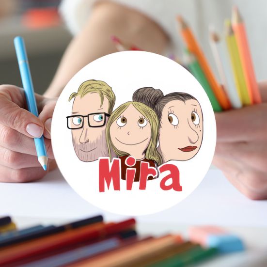 Tween-pigen Mira og hendes skabere Sabine Lemire og Rasmus Bregnhøi