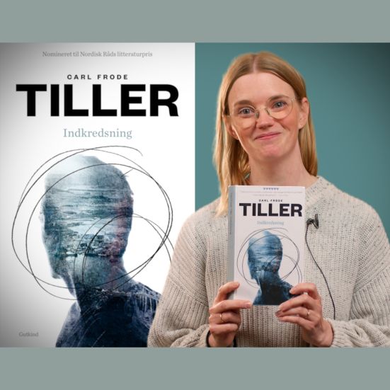 Bibliotekets litteraturformidler Mette holder bogen "Indkredsning"