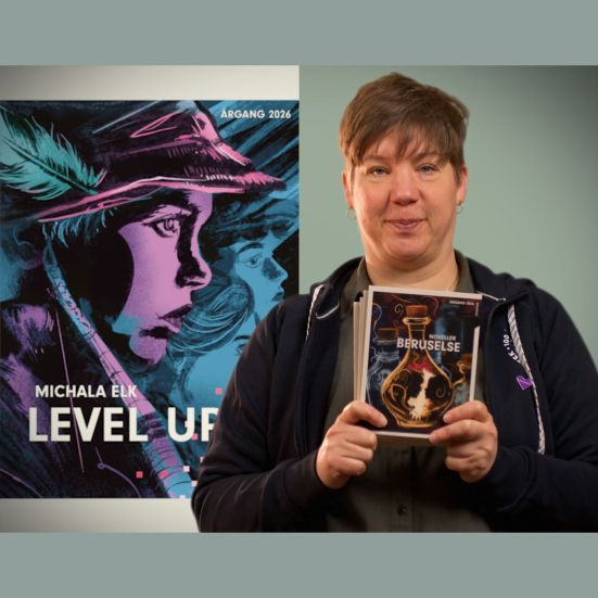 Bibliotekets litteraturformidler Louise holder bogserien "Beruselse"