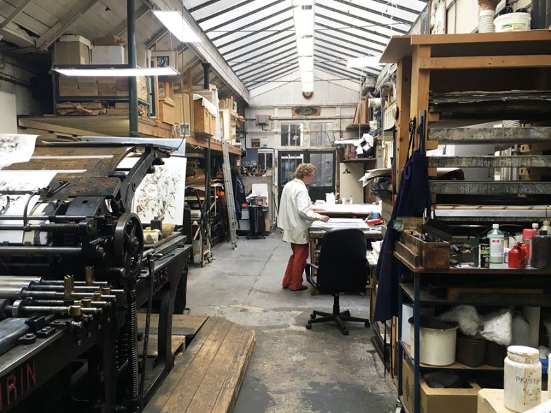 Kunstner Martin Bigum i Atelier Clot, Bramsen og Brunholdt