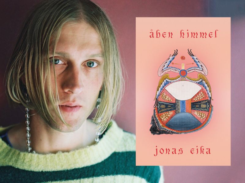Forfatter Jonas Eika og bogen "Åben himmel"