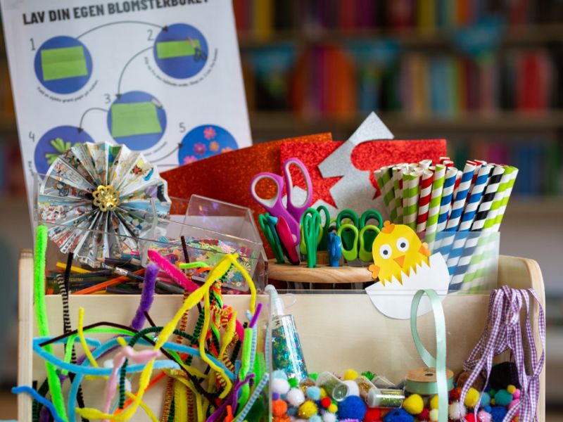 bibliotekets kreavogn