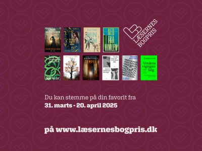 De nominerede til Læsernes Bogpris 2025