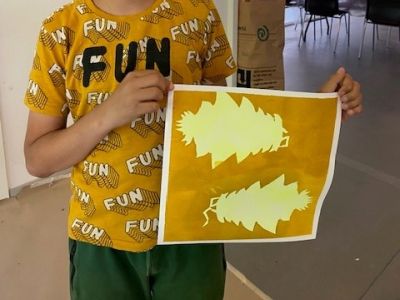 FUN - stencil med insekt