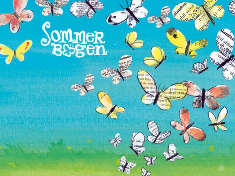 Sommerbogen logo med sommerfugle