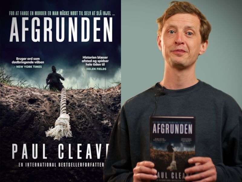 Bibliotekets litteraturformidler Philip holder bogen "Afgrunden"