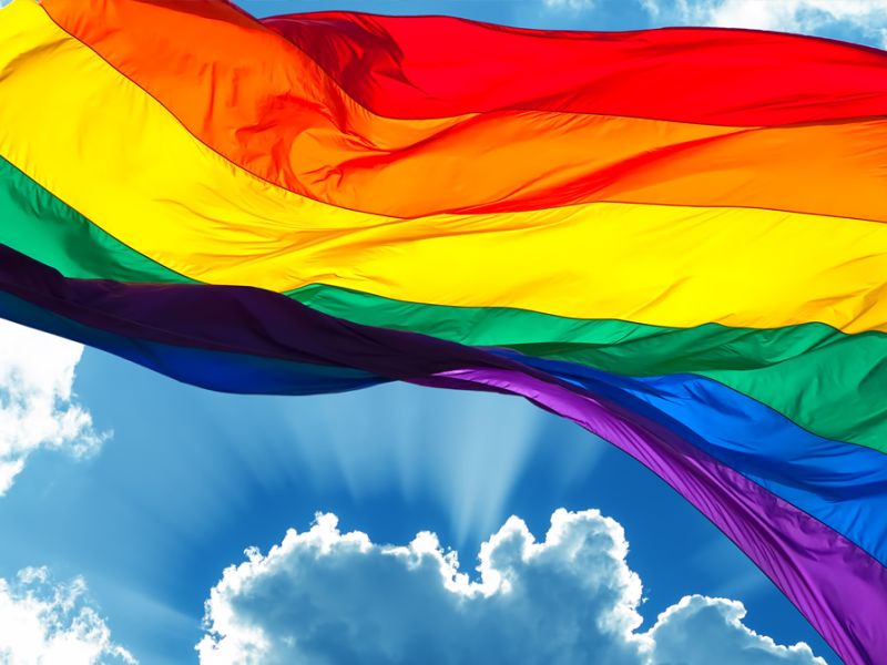 Regnbuefarvet Pride-flag
