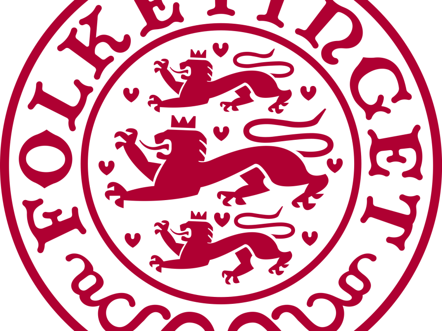 Logo Folketingets segl med de tre røde løver 