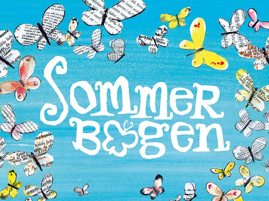 Sommerbogen-logo med sommerfugle